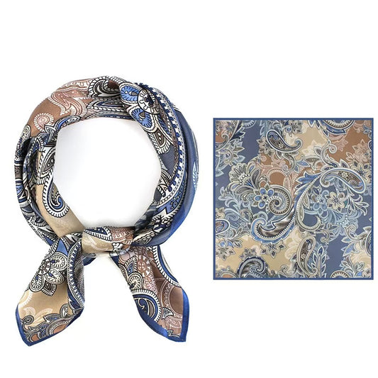 Men's silk scarf Vintage pattern